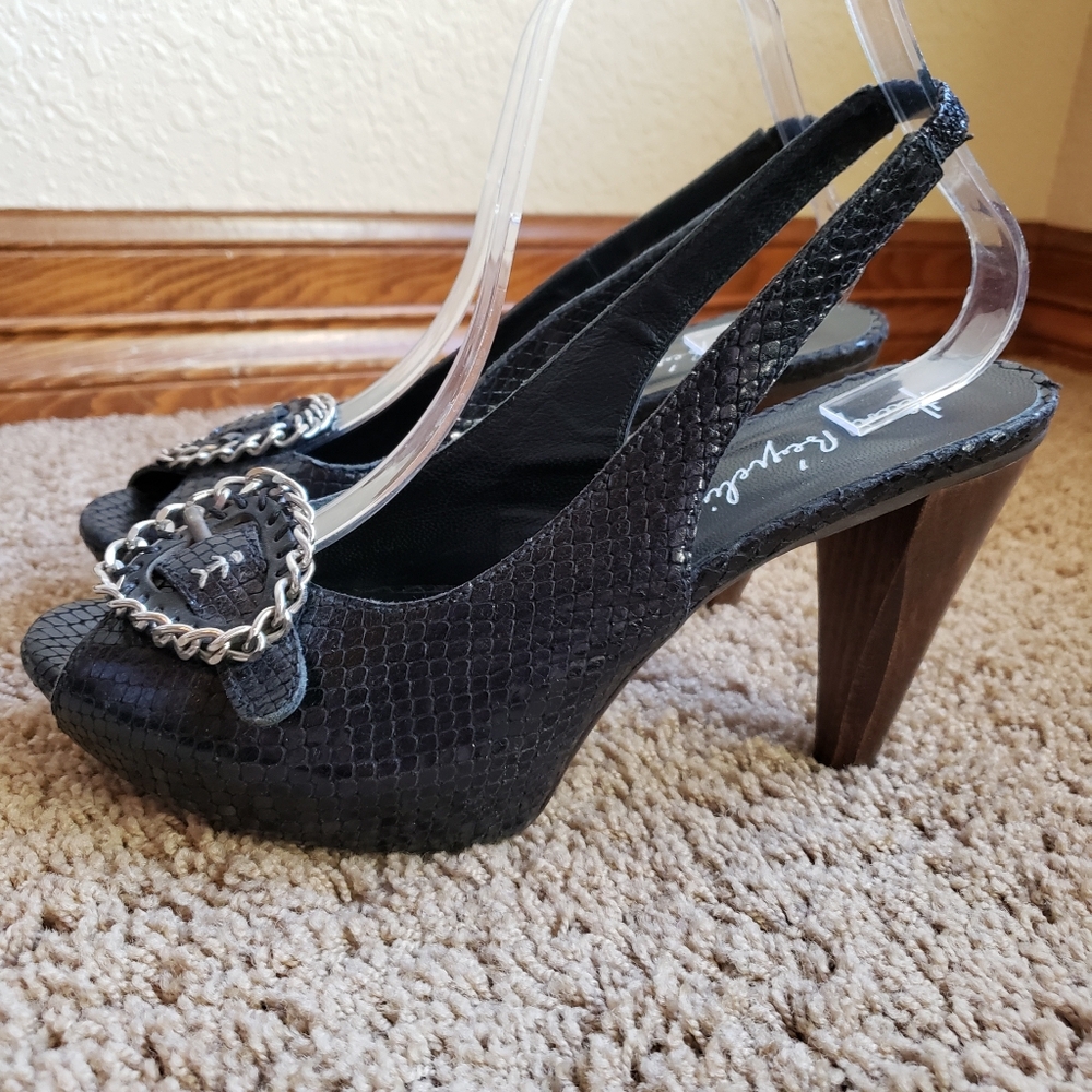 Henry Beguelin Sling Back Peep Toe Heels